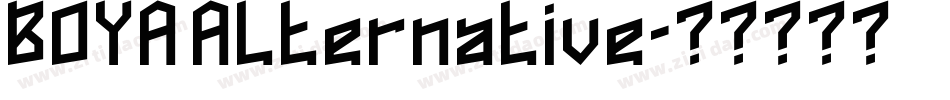 BOYA Alternative字体转换